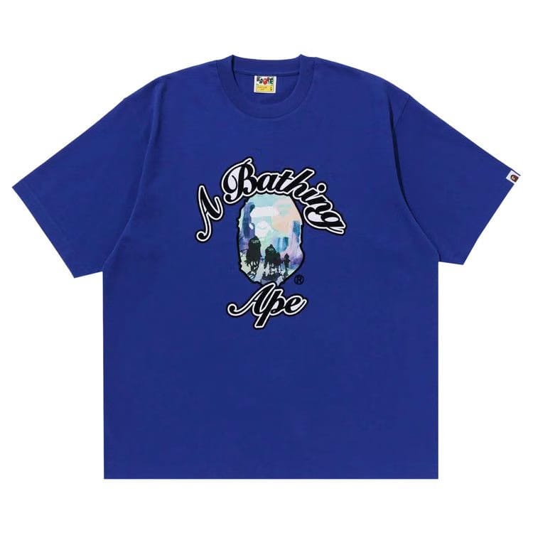 BAPE Forbidden Zone Ape Head T-Shirt Blue