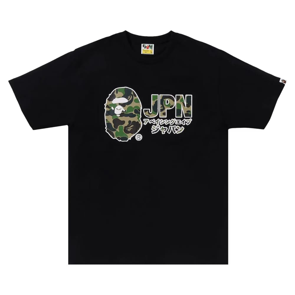 BAPE ABC Camo Jpn Katakana T-Shirt Black