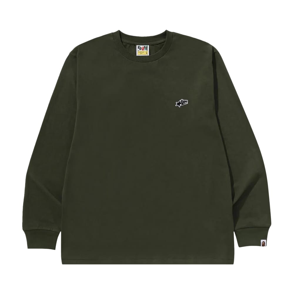 BAPE Sta One Point Long-Sleeve T-Shirt Olive Drab