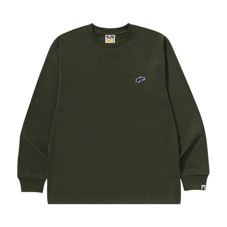 BAPE Sta One Point Long-Sleeve T-Shirt Olive Drab