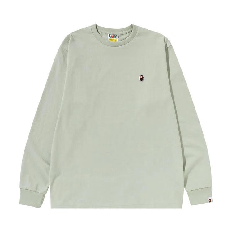 BAPE Ape Head One Point Long-Sleeve T-Shirt Green
