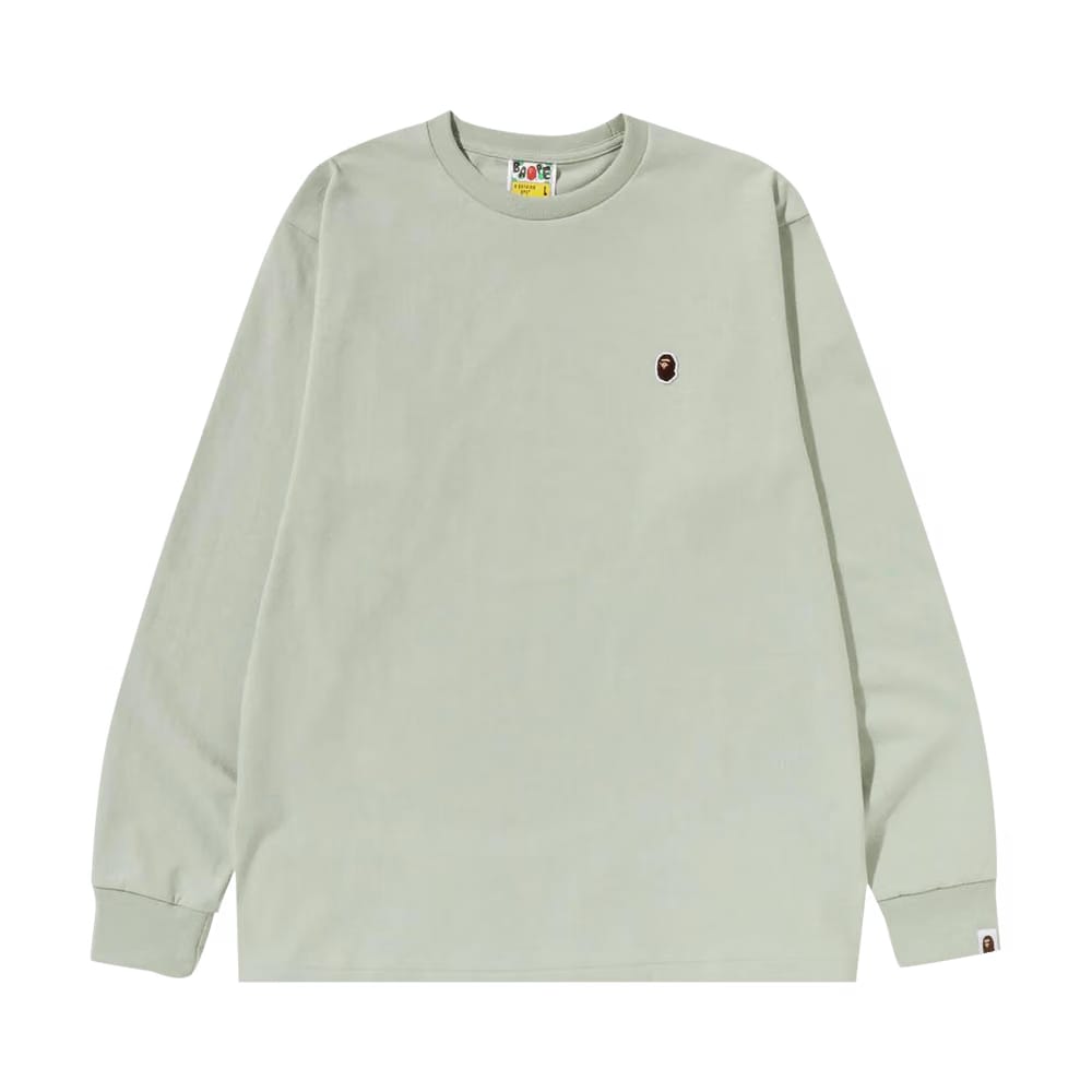 BAPE Ape Head One Point Long-Sleeve T-Shirt Green
