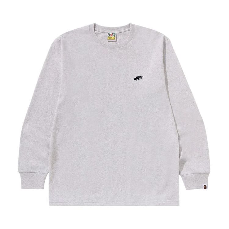 BAPE Sta One Point Long-Sleeve T-Shirt Grey