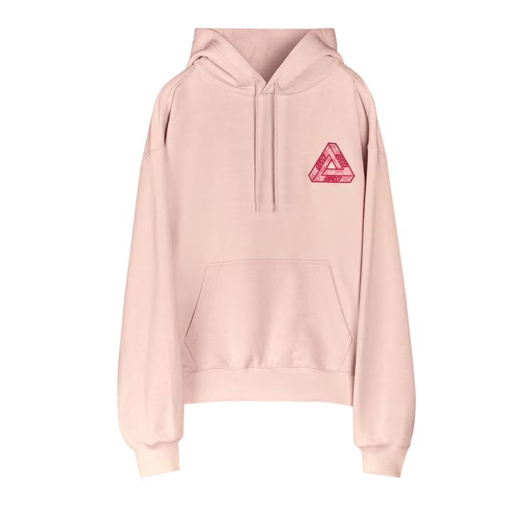 Gucci x Palace Hoodie With Triferg GG Patch Parfait Pink