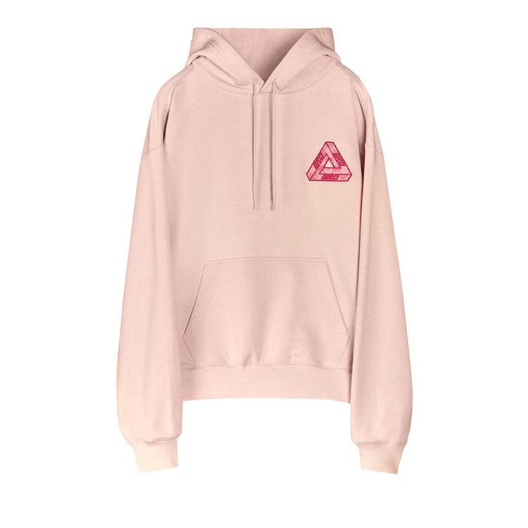 Gucci x Palace Hoodie With Triferg GG Patch Parfait Pink