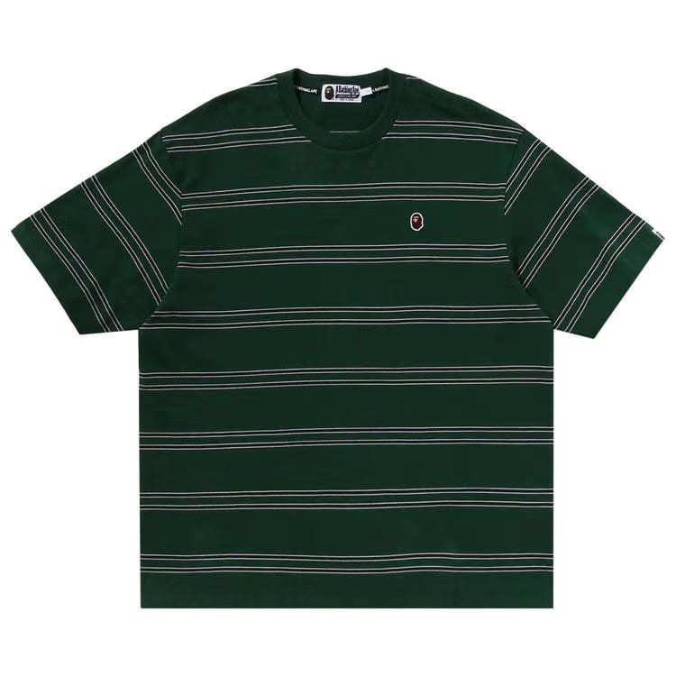 BAPE Ape Head One Point Hoop Relaxed Fit T-Shirt Green