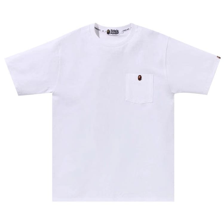 BAPE Ape Head One Point Pocket T-Shirt White