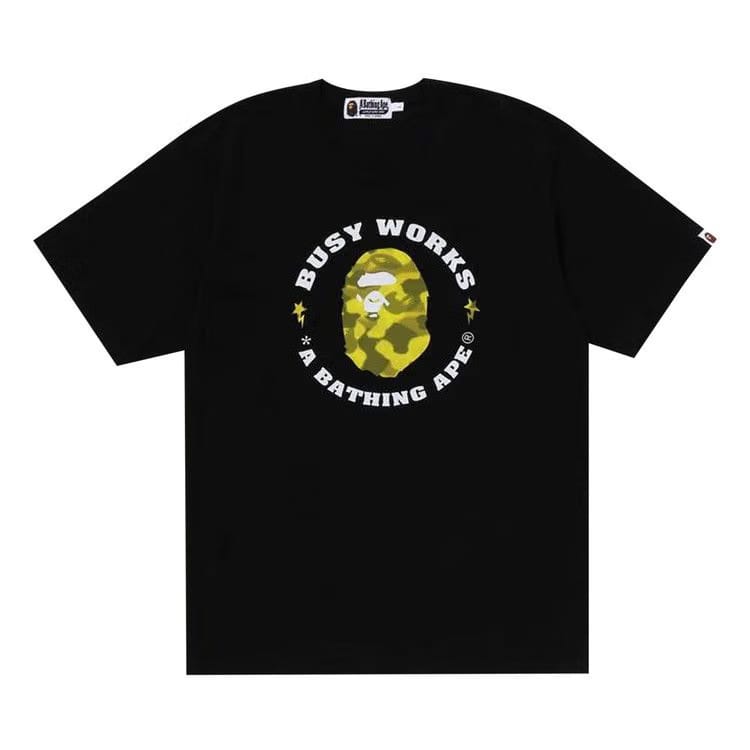 BAPE Radiation Camo Busy Works T-Shirt Black