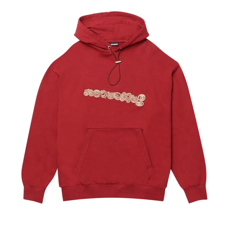 Jacquemus Le Sweatshirt Spirale Logo Hoodie Red