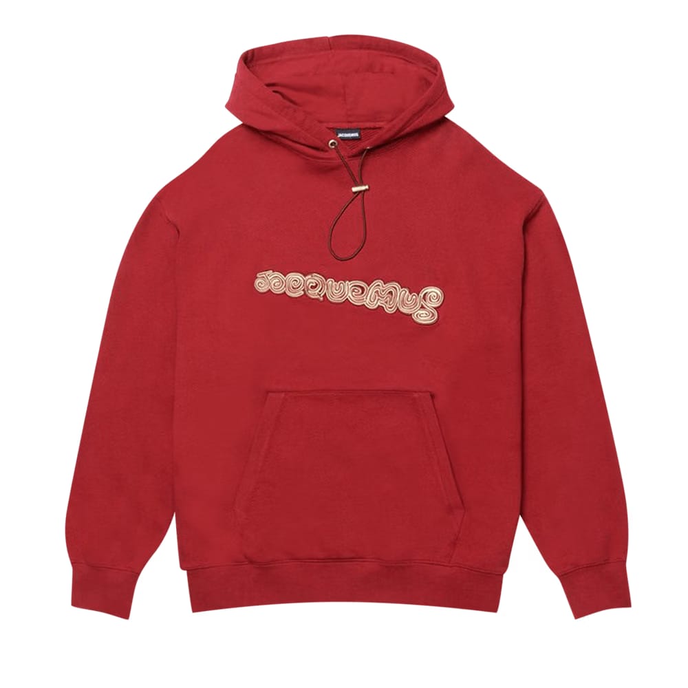 Jacquemus Le Sweatshirt Spirale Logo Hoodie Red