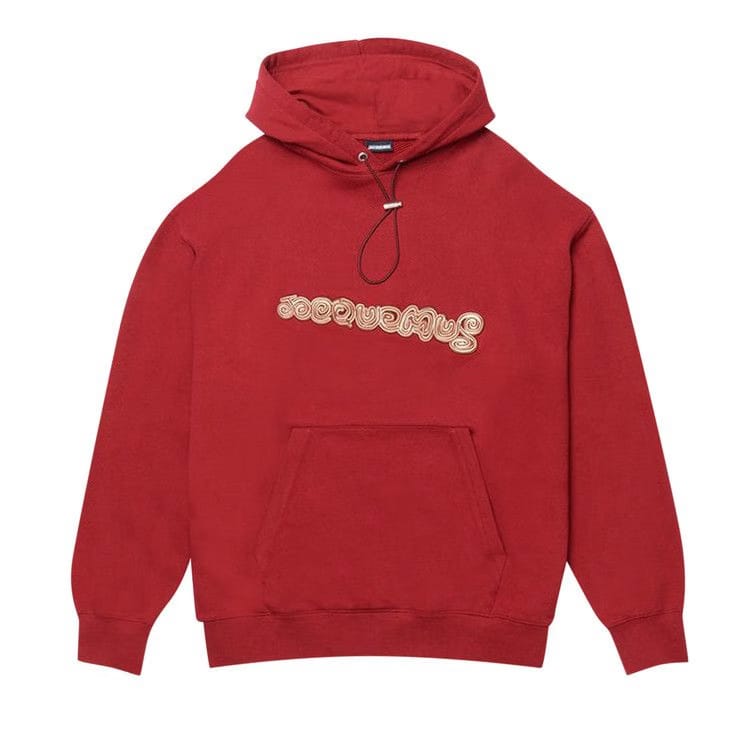 Jacquemus Le Sweatshirt Spirale Logo Hoodie Red