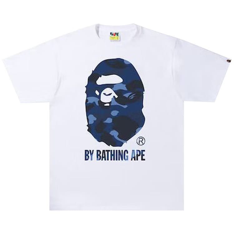 BAPE Tie Dye By Bathing Ape T-Shirt White/Navy