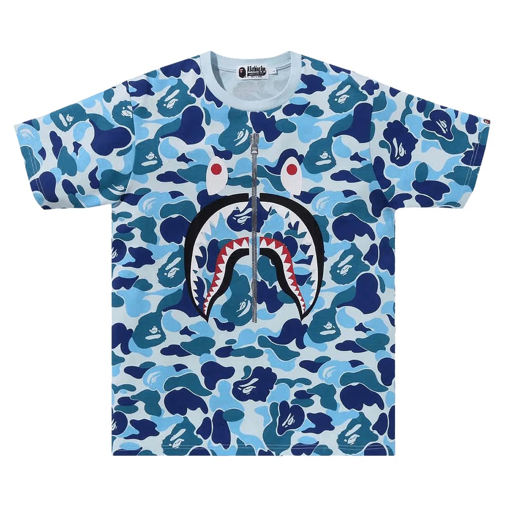 BAPE ABC Camo Shark T-Shirt Blue