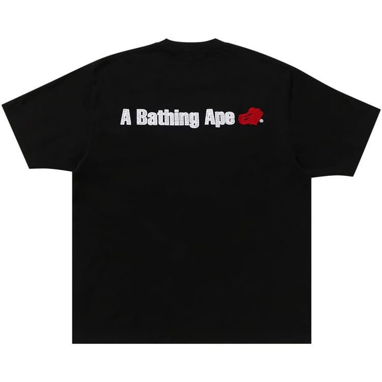 BAPE Circular Ape Head Relaxed Fit T-Shirt Black