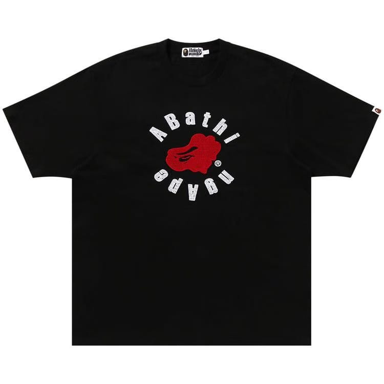 BAPE Circular Ape Head Relaxed Fit T-Shirt Black