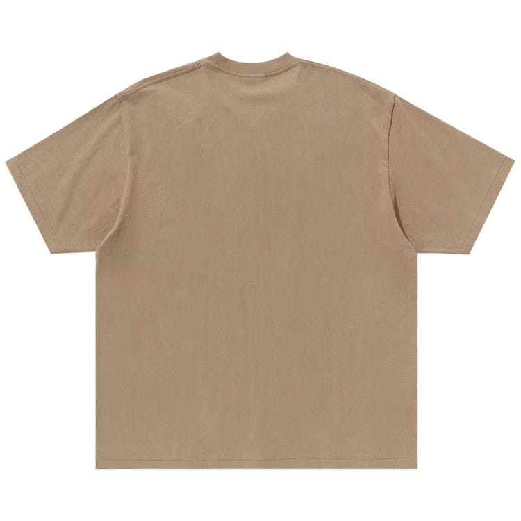 BAPE Spray Print Logo Relaxed Fit T-Shirt Beige