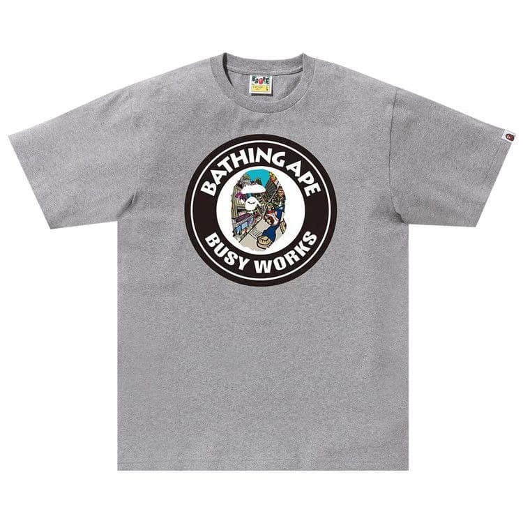 BAPE Comic Art Busy Works T-Shirt Grey