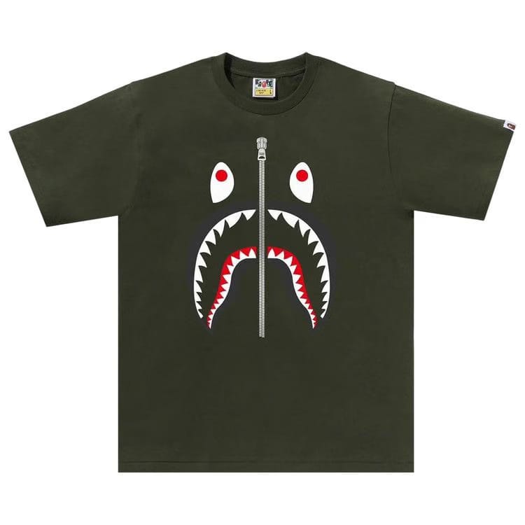 BAPE Shark T-Shirt Olive Drab