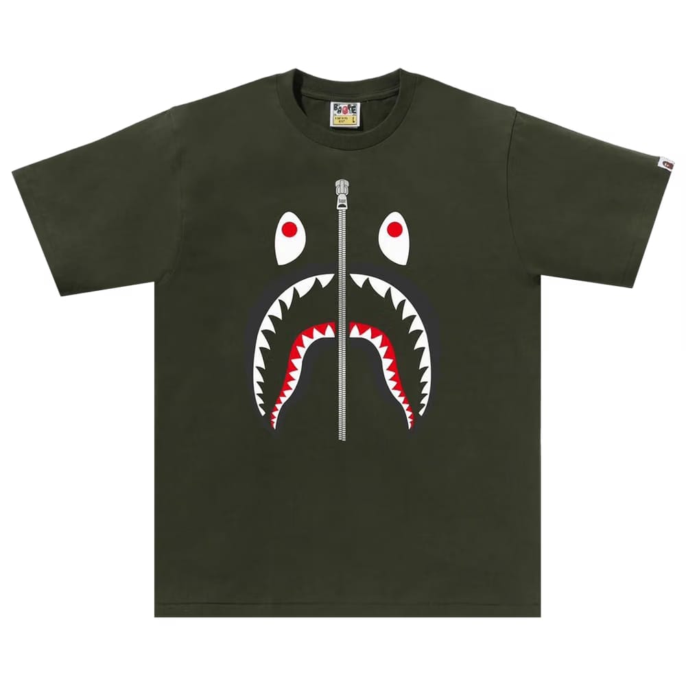 BAPE Shark T-Shirt Olive Drab