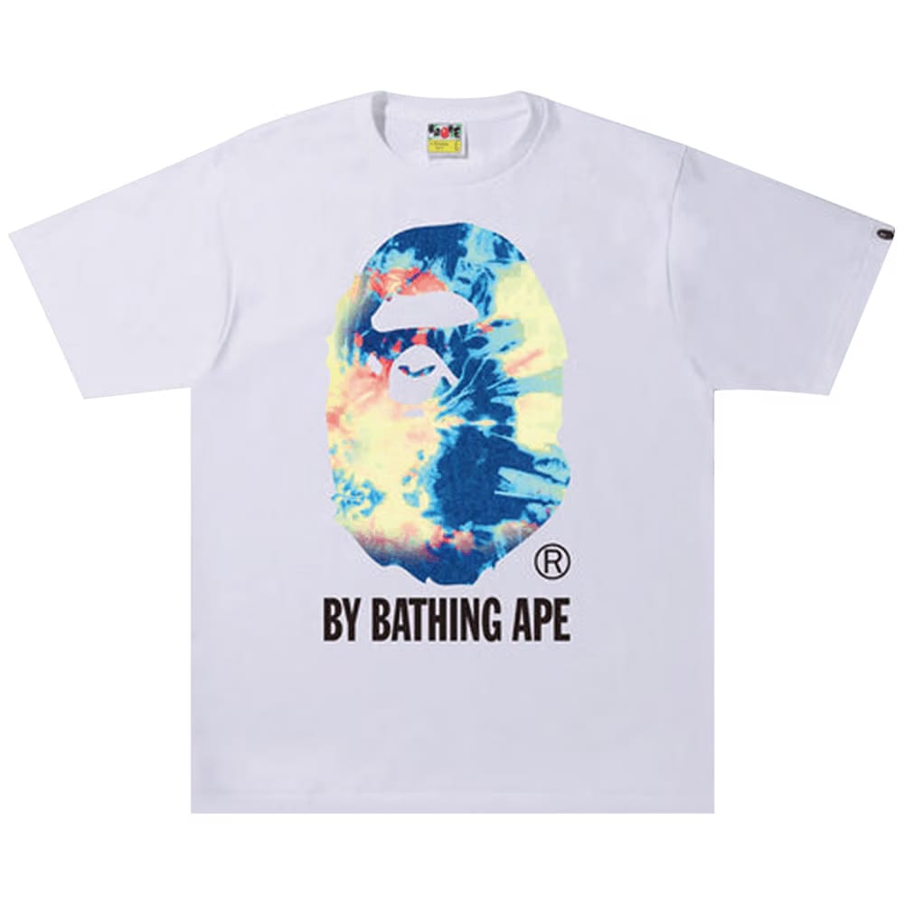 BAPE Tie Dye By Bathing Ape T-Shirt White/Multicolor