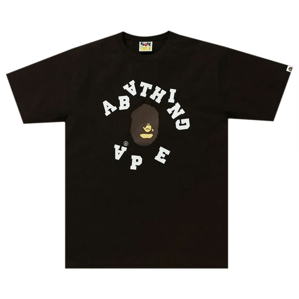 BAPE Broken College T-Shirt Brown