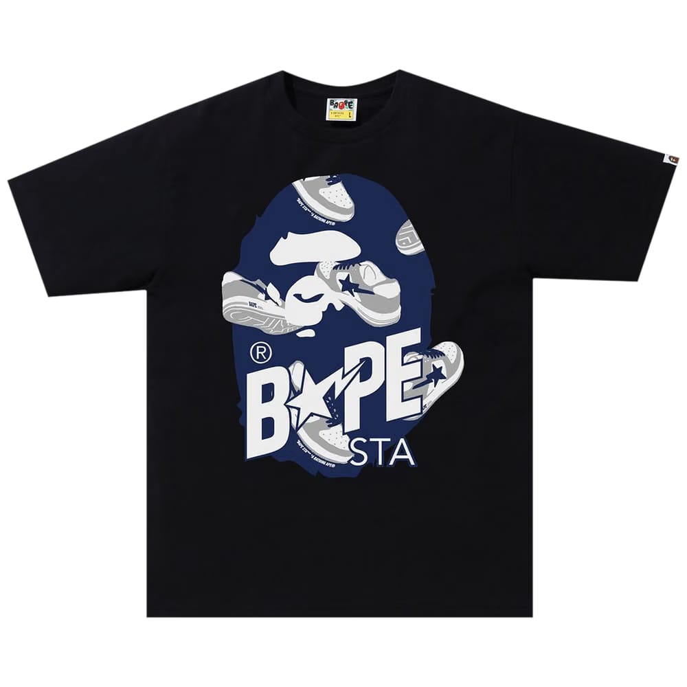 BAPE Random Bape Sta Ape Head Relaxed T-Shirt Black/Navy