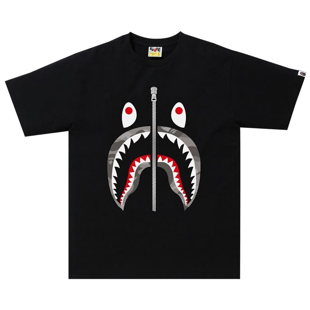 BAPE Color Camo Shark T-Shirt Black/Grey