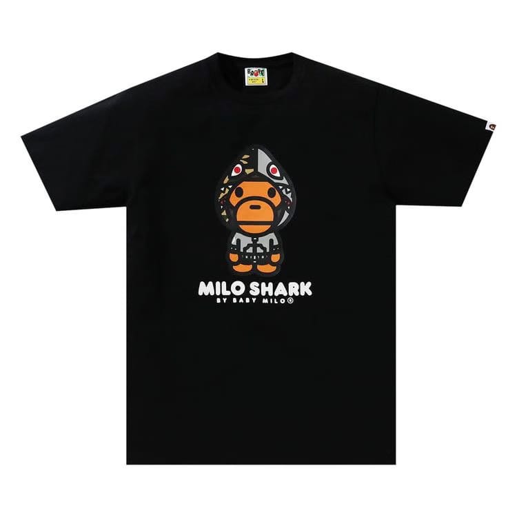 BAPE Milo Shark T-Shirt Black/Grey
