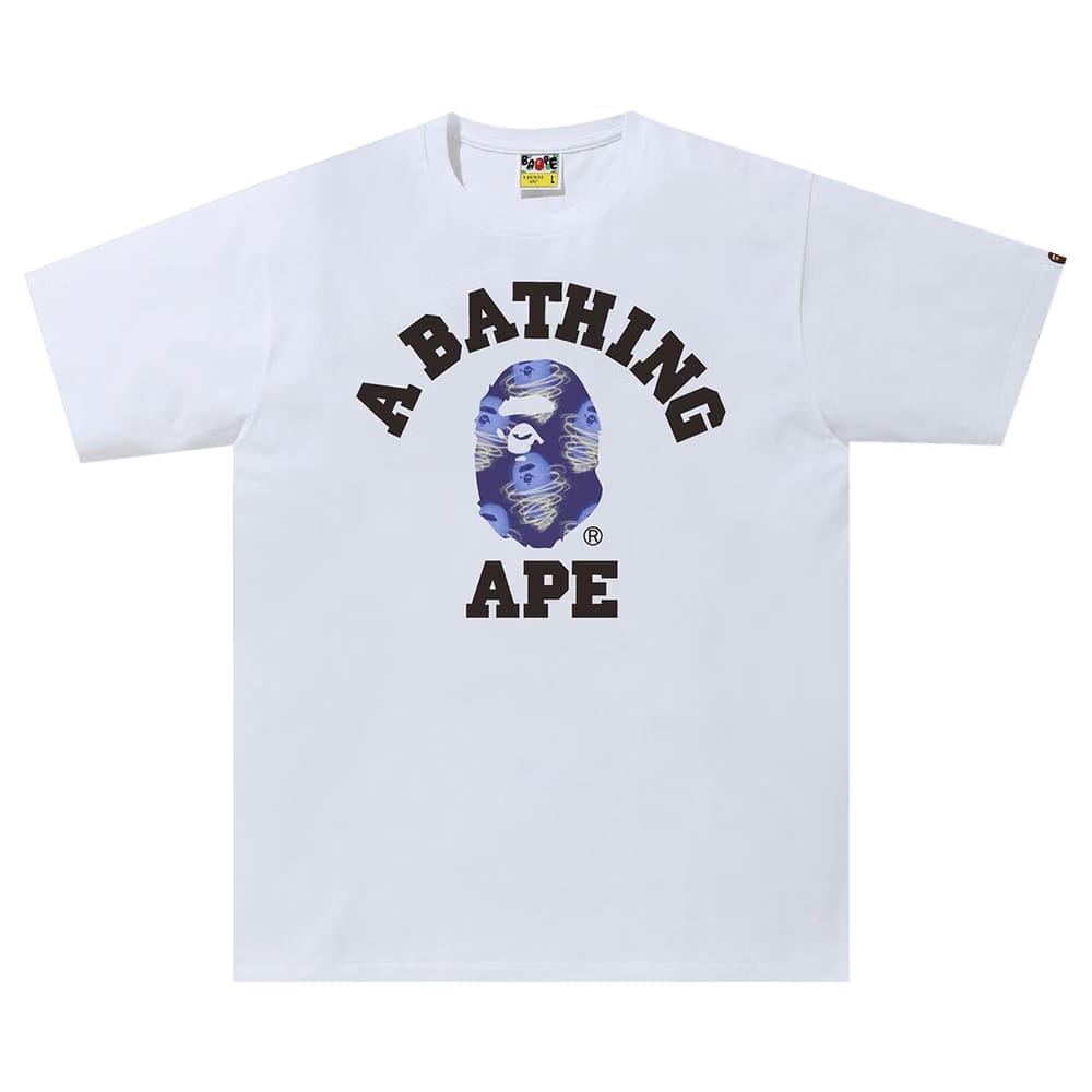 BAPE Storm College T-Shirt White/Purple