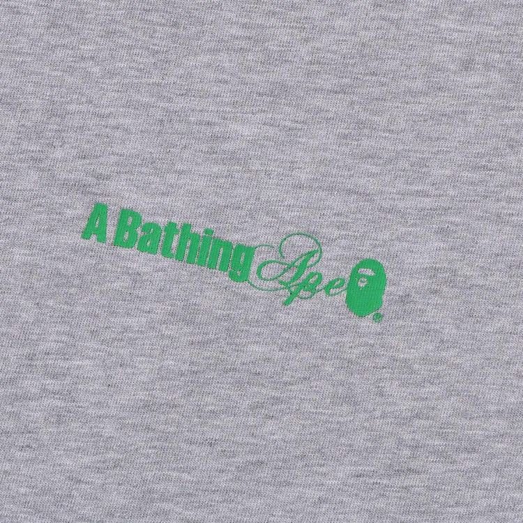 BAPE Water Print Logo Relaxed Fit T-Shirt Grey