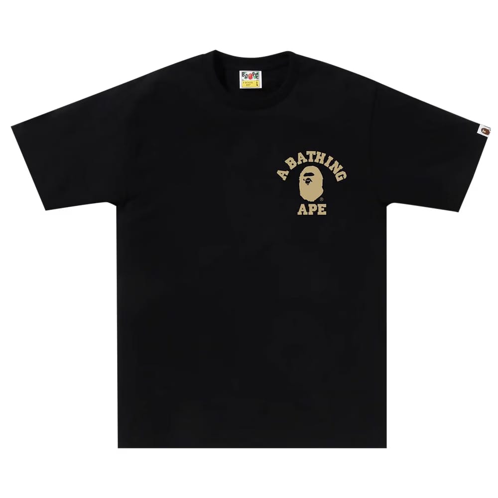 BAPE 1st Camo College ATS T-Shirt Black