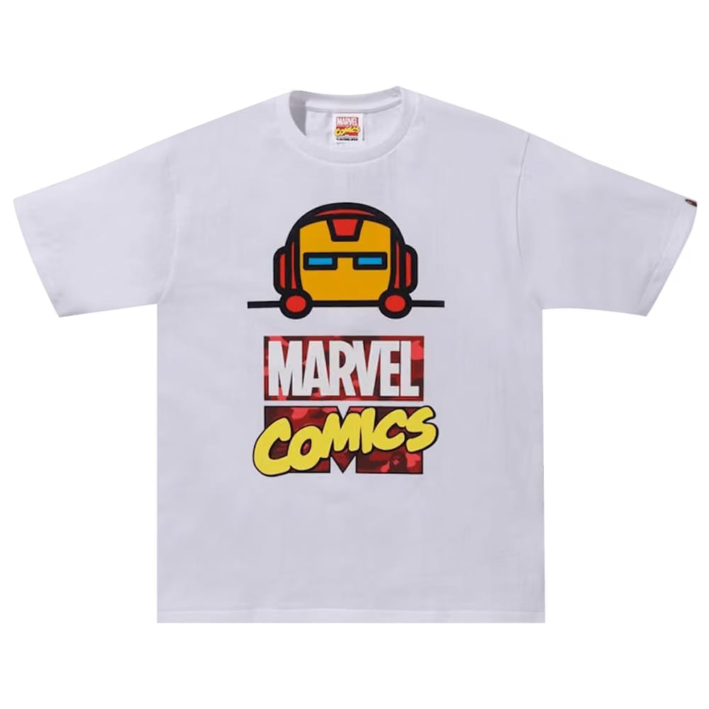 BAPE x Marvel Comics Iron Man T-Shirt White