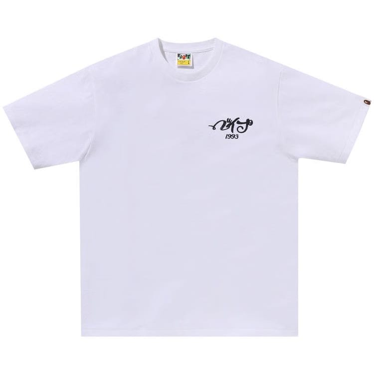 BAPE Embroidery Style Souvenir Logo T-Shirt White