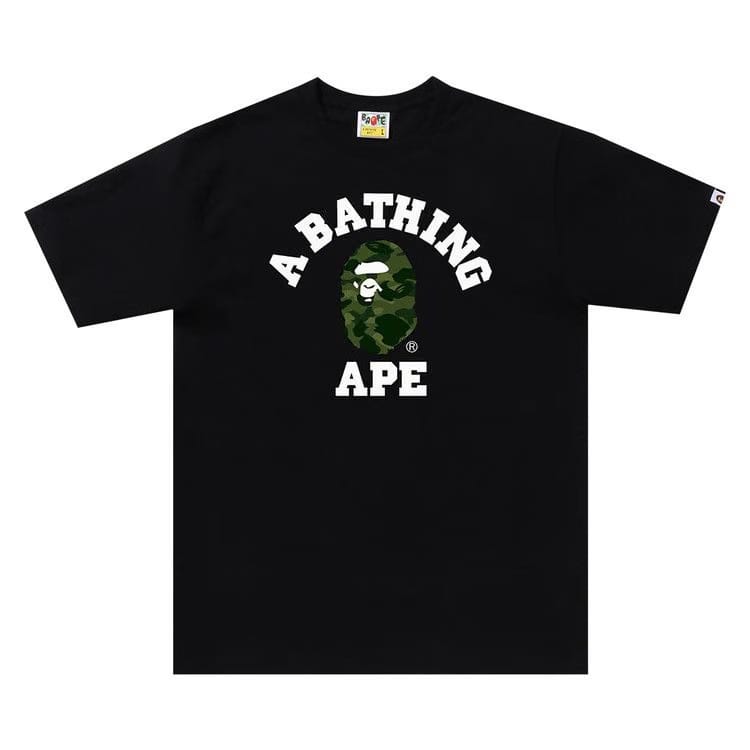 BAPE Color Camo College T-Shirt Black/Green