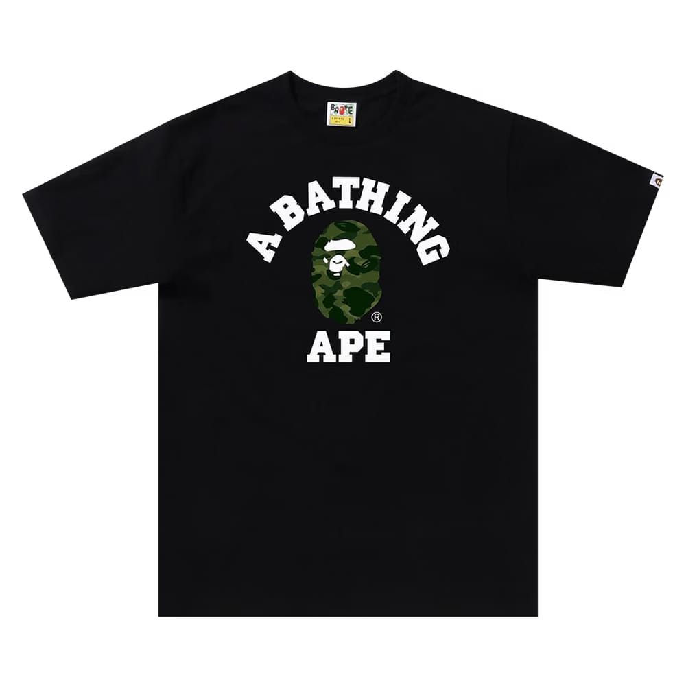 BAPE Color Camo College T-Shirt Black/Green