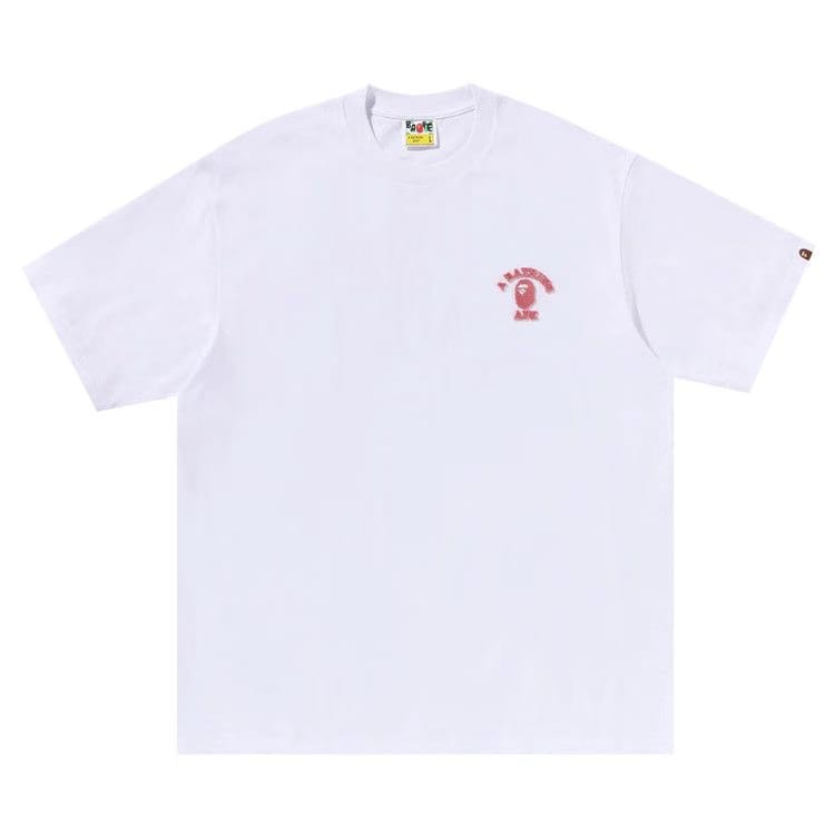 BAPE College One Point Relaxed Fit T-Shirt White