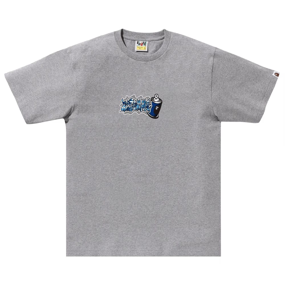 BAPE ABC Camo Spray Can T-Shirt Grey