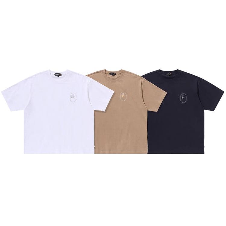 BAPE Logo T-Shirt (3 Pack) White/Beige
