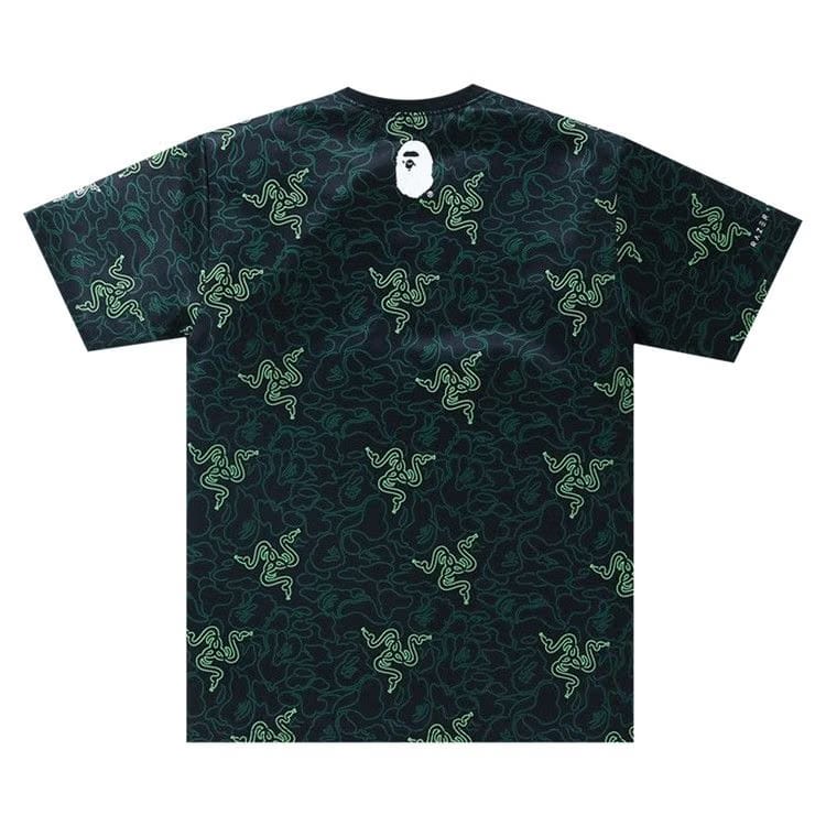 BAPE x Razer Neon Camo Team T-Shirt Green