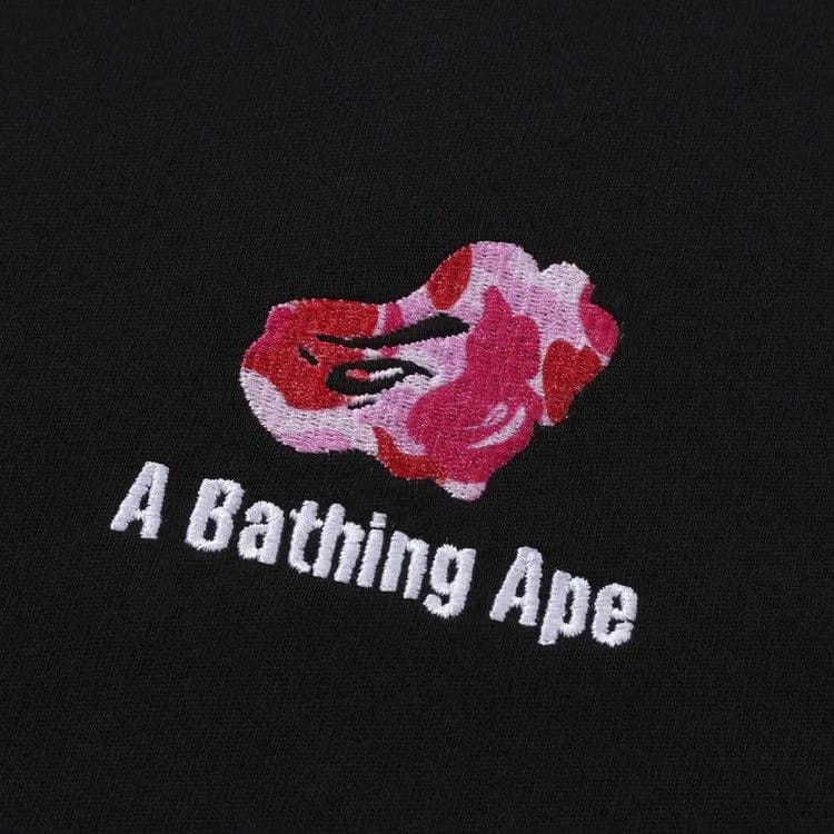 BAPE ABC Camo Logo Relaxed Fit T-Shirt Black