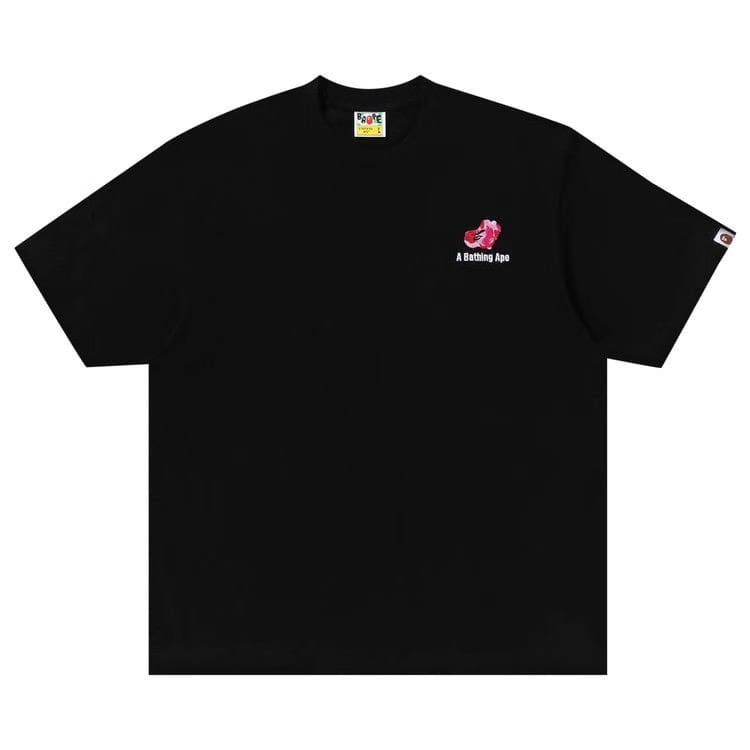BAPE ABC Camo Logo Relaxed Fit T-Shirt Black