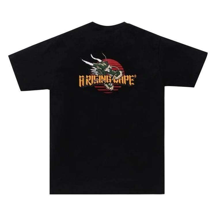 BAPE A Rising Bape Dragon T-Shirt Black