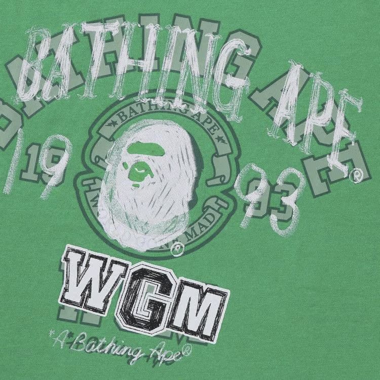 BAPE Layered College Relaxed Fit T-Shirt Green