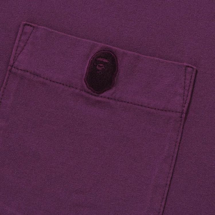 BAPE Gaement Dye One Point Pocket T-Shirt Purple