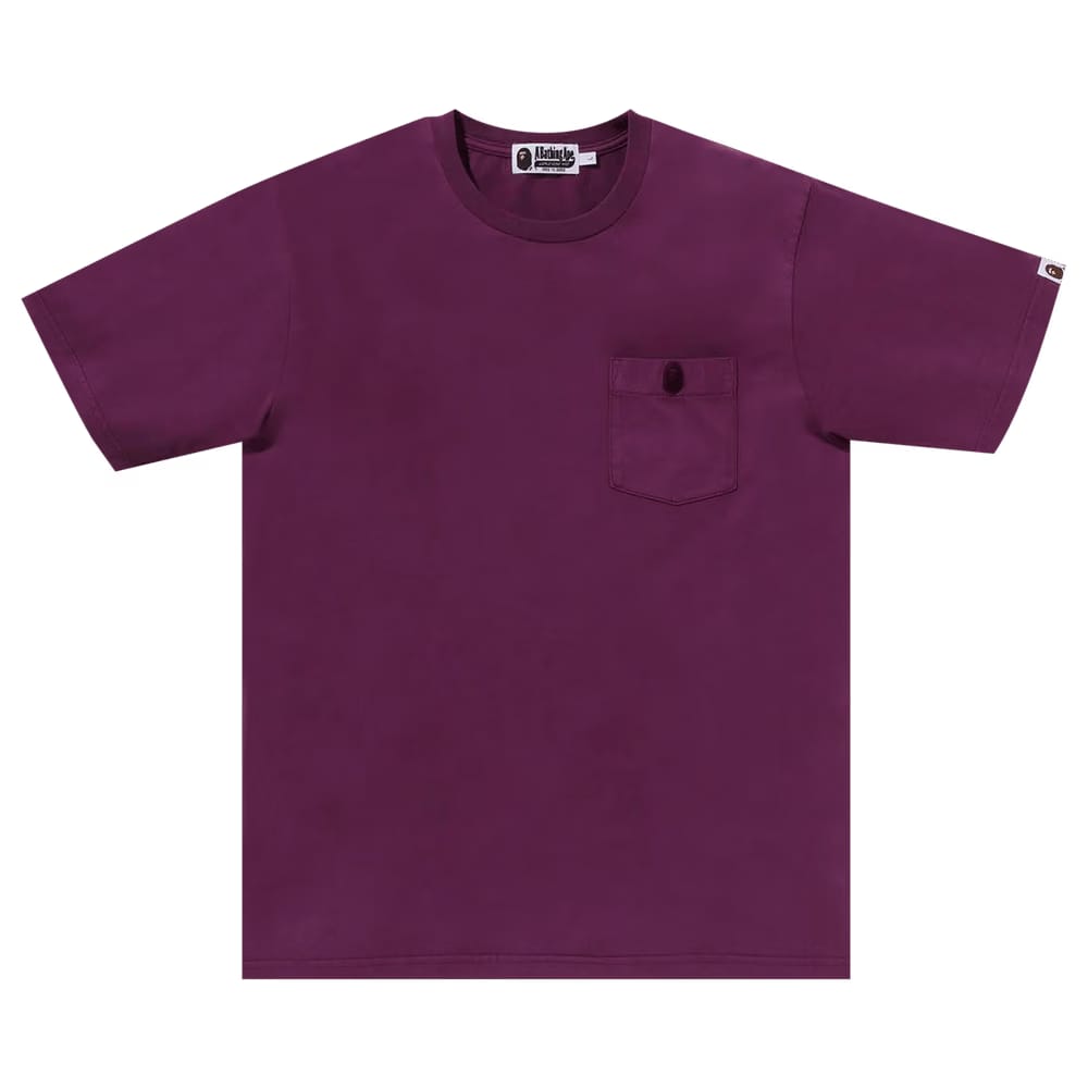 BAPE Gaement Dye One Point Pocket T-Shirt Purple
