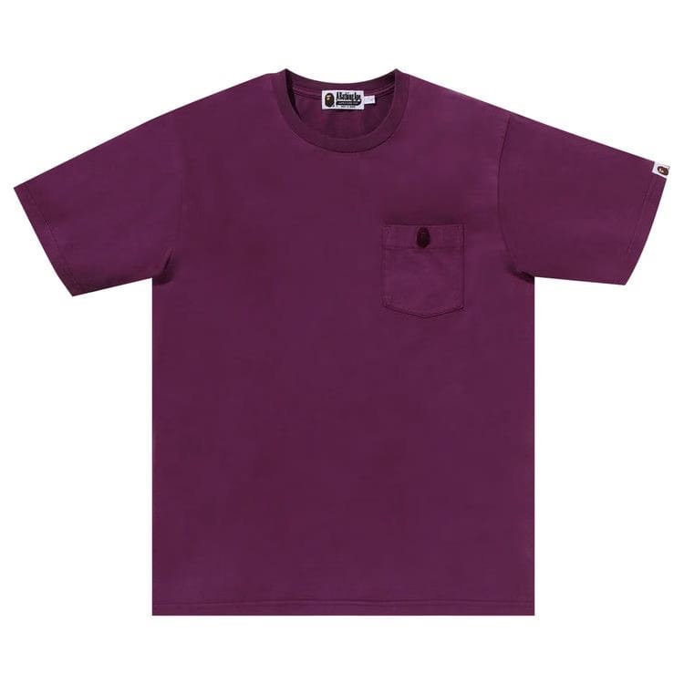 BAPE Gaement Dye One Point Pocket T-Shirt Purple
