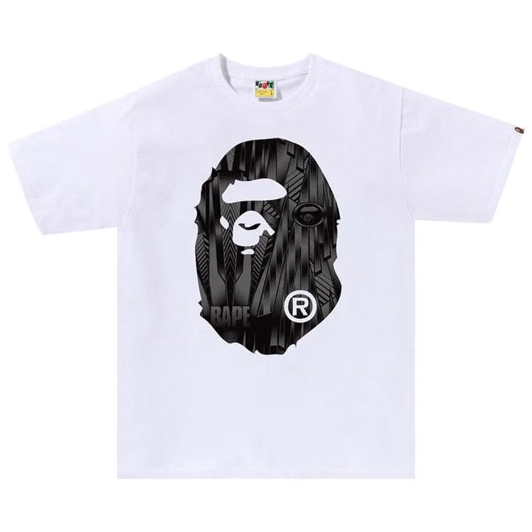 BAPE Speed Racer Big Ape Head T-Shirt White/Black