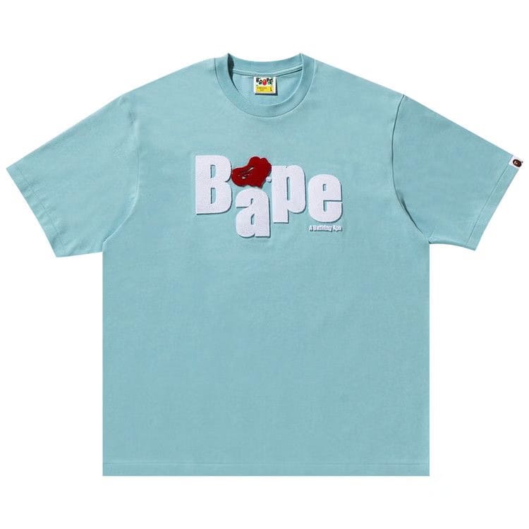 BAPE Heart Ape Head Relaxed Fit T-Shirt Sax
