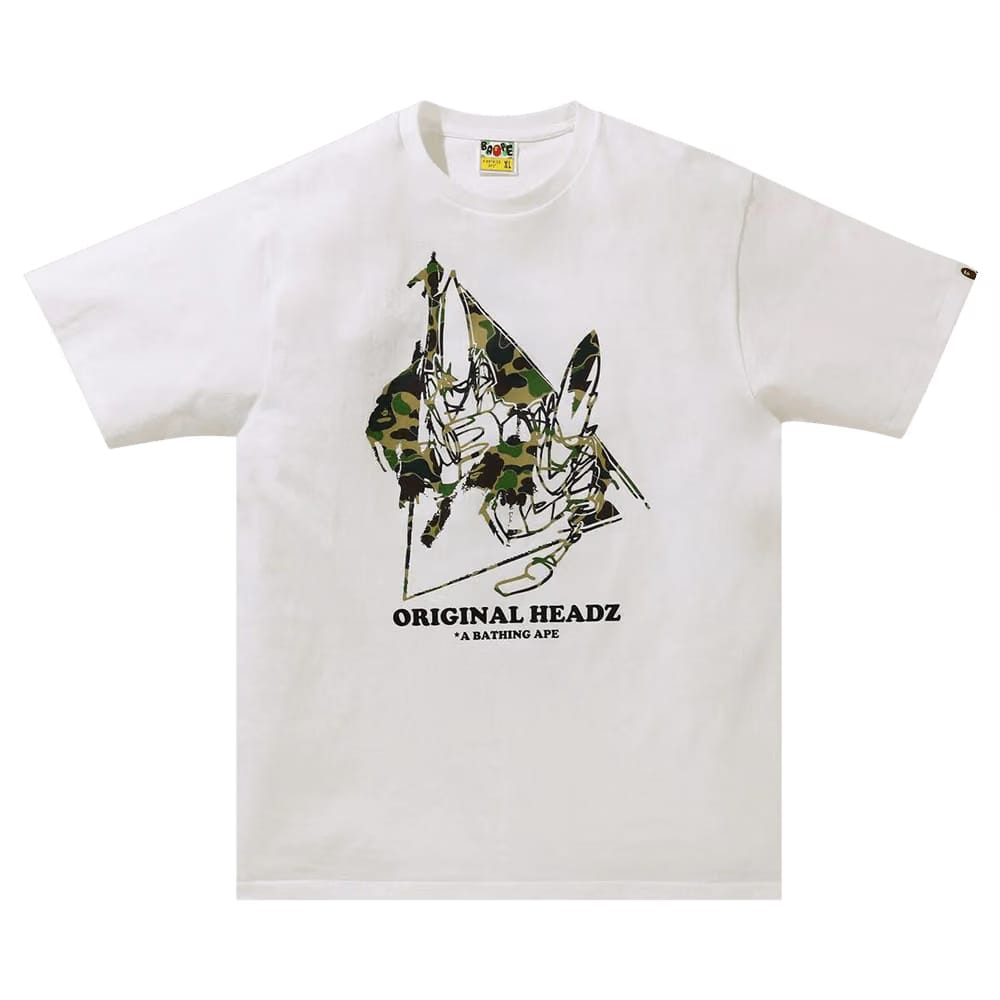 BAPE Unkle Pointman Logo T-Shirt White
