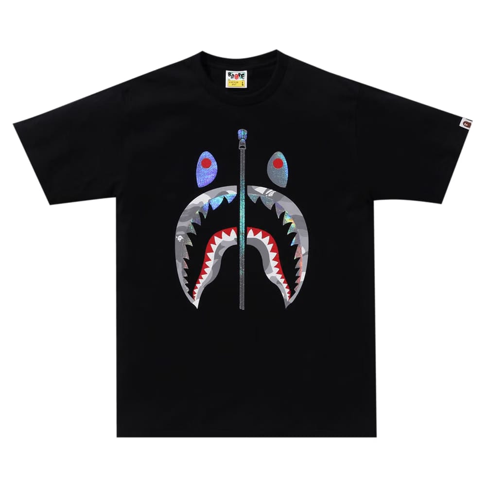 BAPE City Camo Shark T-Shirt Black/Grey